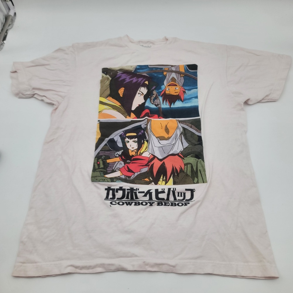 Cowboy Bebop Anime Graphic T-Shirt Faye Valentine Ed Cream Mens Large L